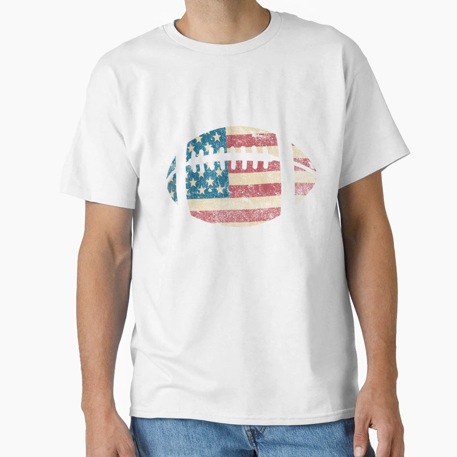 American Football Patriotic Sports T-Shirt - Fun Novelty Design Unisex - T-Shirt, Sweatshirt, Hoodie