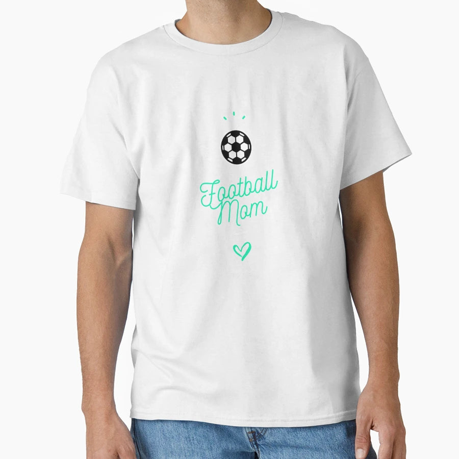 Football Mom T-Shirt - Minimalist Print Unisex - T-Shirt, Sweatshirt, Hoodie