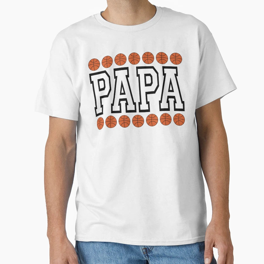 Papa Basketball Gift Dad Fathers Day Sweatshirt - Novelty Apparel Unisex - T-Shirt, Sweatshirt, Hoodie