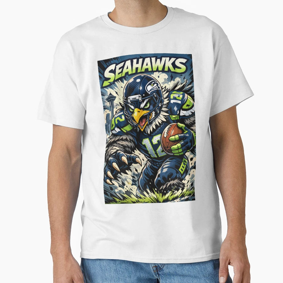 Seahawks Action T-Shirt - Trendy Graphic Unisex - T-Shirt, Sweatshirt, Hoodie