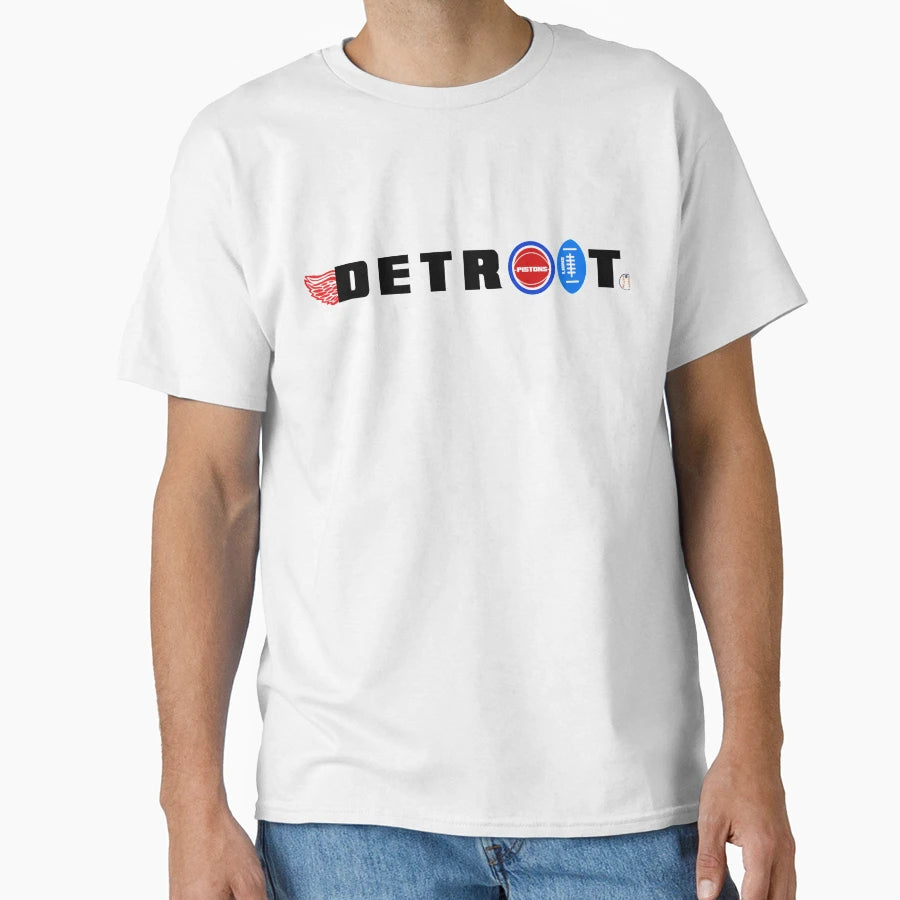 Detroit Sports T-Shirt - Novelty Apparel for Adults - T-Shirt, Sweatshirt, Hoodie