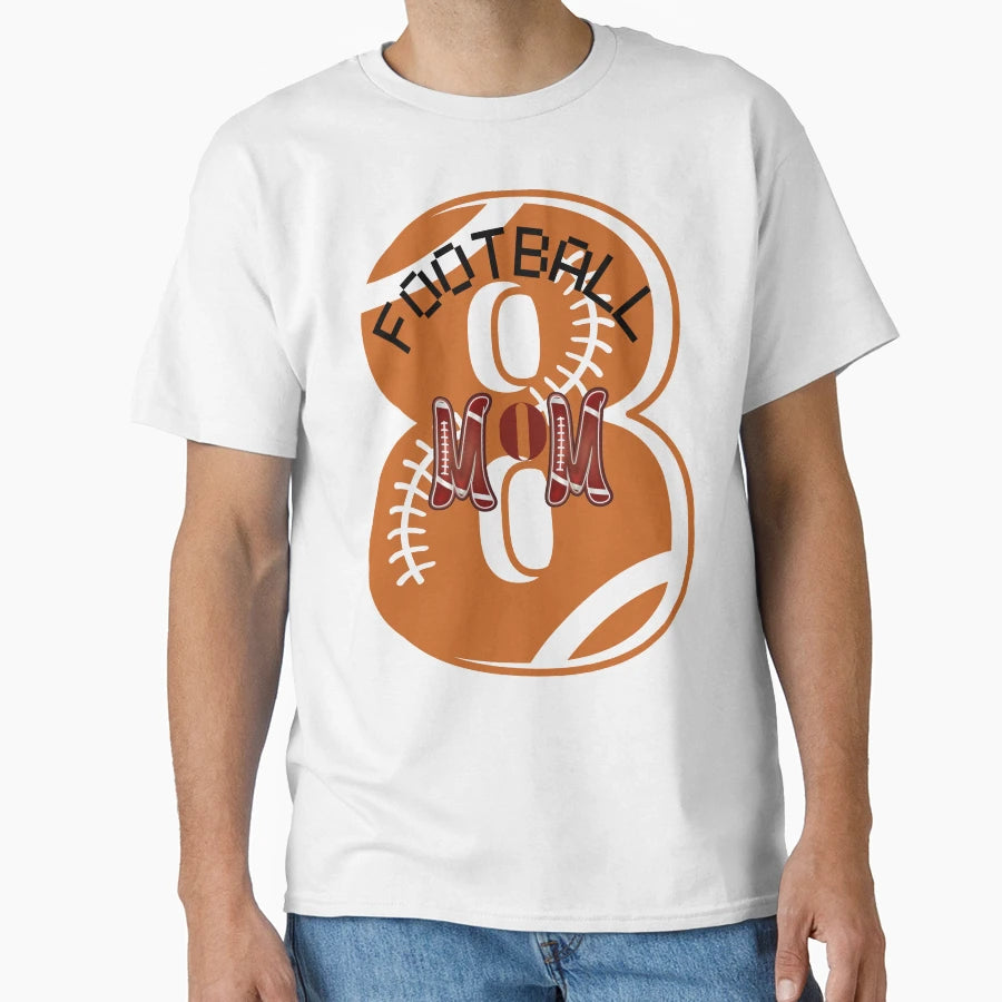 Football Mom T-Shirt - Custom Art Print for Adults - T-Shirt, Sweatshirt, Hoodie