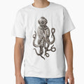 Strange Vintage SCUBA Diving Octopus Kraken and Gifts - Adult & Kids T-Shirts, Sweatshirts & Hoodies apparel design preview 1