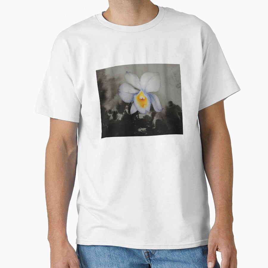 White Orchid 2 by pracha - Adult & Kids T-Shirts, Sweatshirts & Hoodies apparel design preview 1