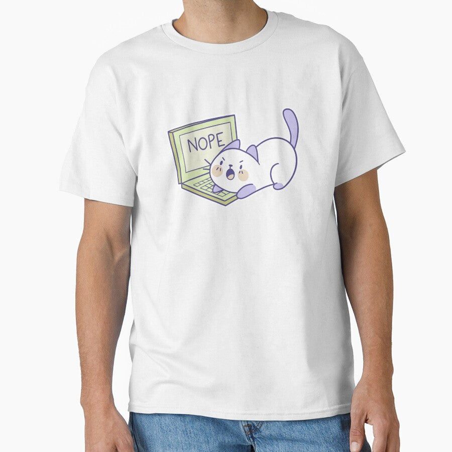 Nope Cat by TaylorRoss1 - Adult & Kids T-Shirts, Sweatshirts & Hoodies apparel design preview 1