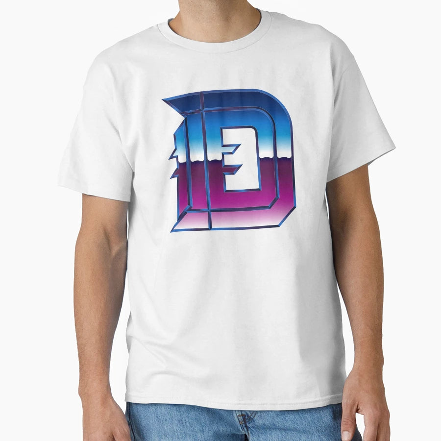 Detroit D Chrome Iv T-Shirt - Minimalist Print Men Women - T-Shirt, Sweatshirt, Hoodie