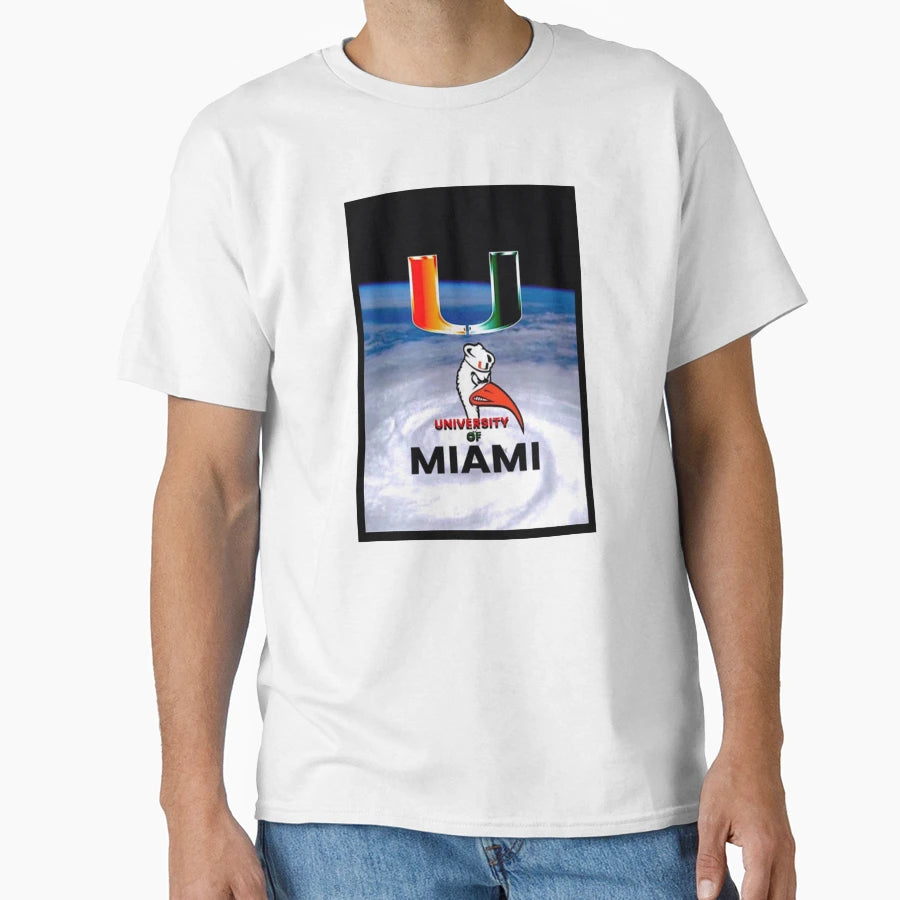 University Miami Hurricanes From Space T-Shirt - Unique Graphic for Adults - T-Shirt, Sweatshirt, Hoodie