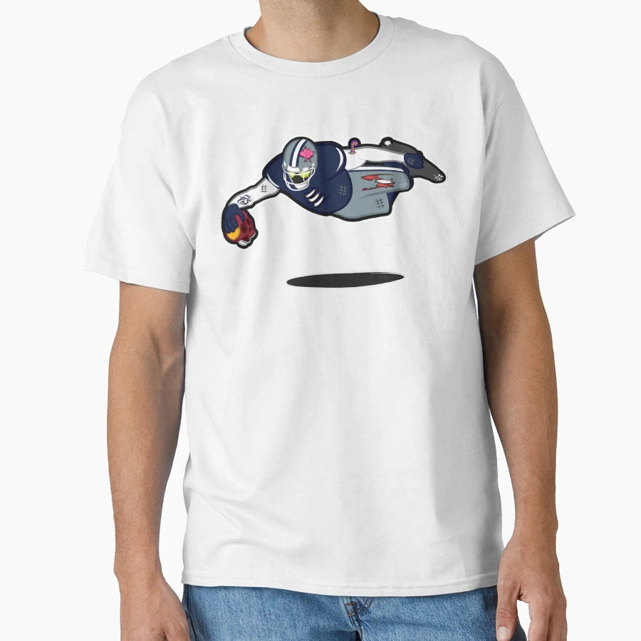Zombie Football Player Dallas W T-Shirt - Graphic Print Men Women - T-Shirt, Sweatshirt, Hoodie