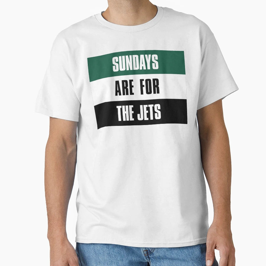 Sundays Are Jets New York Football T-Shirt - Minimalist Print for Adults - T-Shirt, Sweatshirt, Hoodie