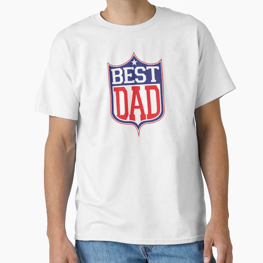 Best Dad Football T-Shirt - Novelty Apparel for Adults - T-Shirt, Sweatshirt, Hoodie
