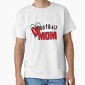 Football Mom Mom Life Football T-Shirt - Casual Everyday Wear for Adults - T-Shirt, Sweatshirt, Hoodie