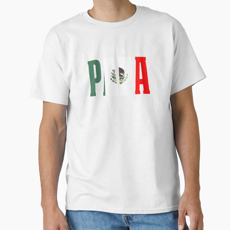Mexican Mexican Flag Papa Mexican T-Shirt - Aesthetic Graphic for Adults - T-Shirt, Sweatshirt, Hoodie