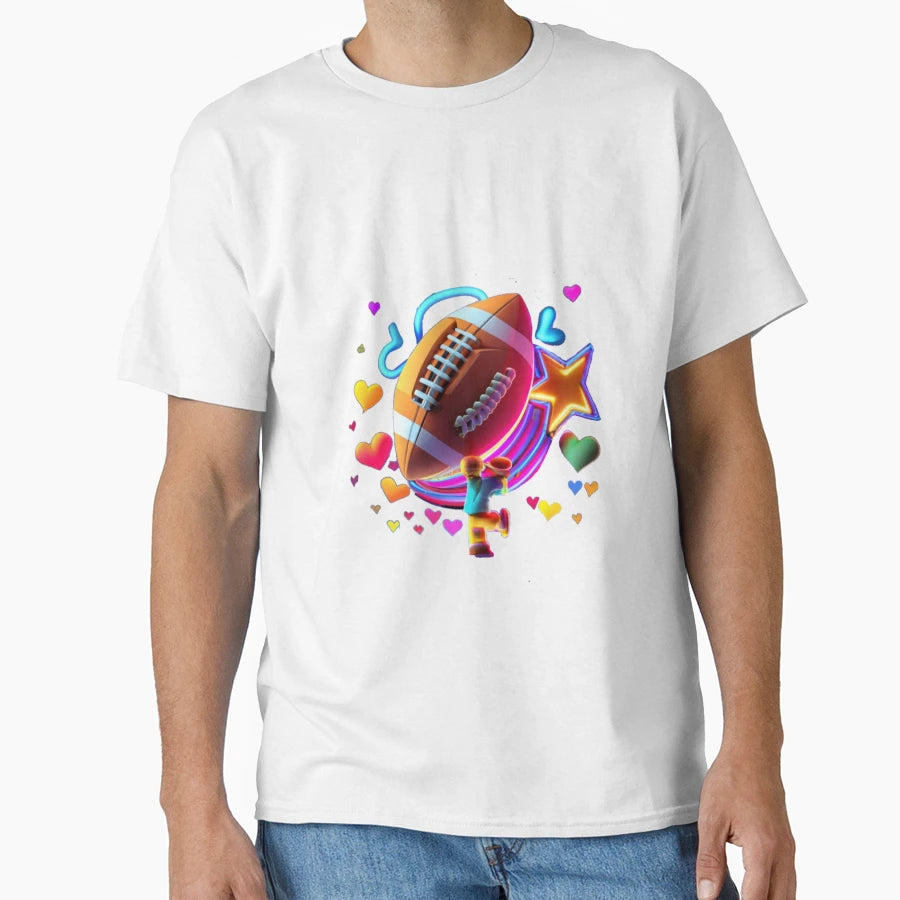 Copy Qb Magic Neon Lights Quirky T-Shirt - Minimalist Print for Adults - T-Shirt, Sweatshirt, Hoodie