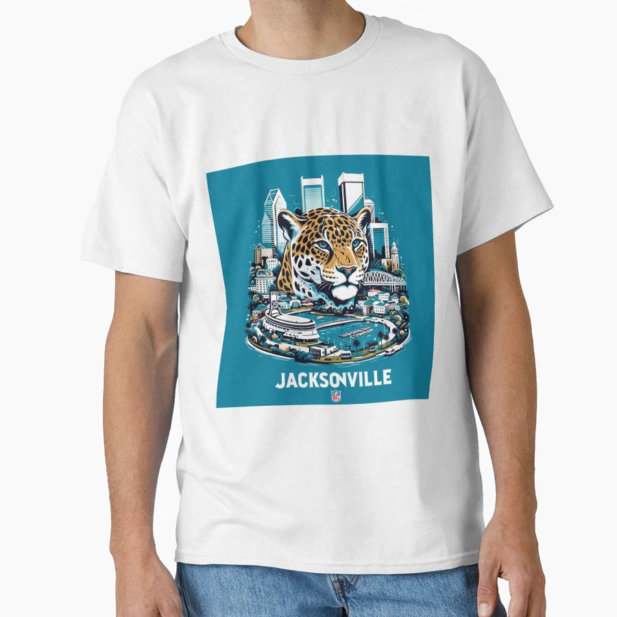 Jacksonville Jaguars Artwork T-Shirt - Casual Everyday Wear Men Women - T-Shirt, Sweatshirt, Hoodie