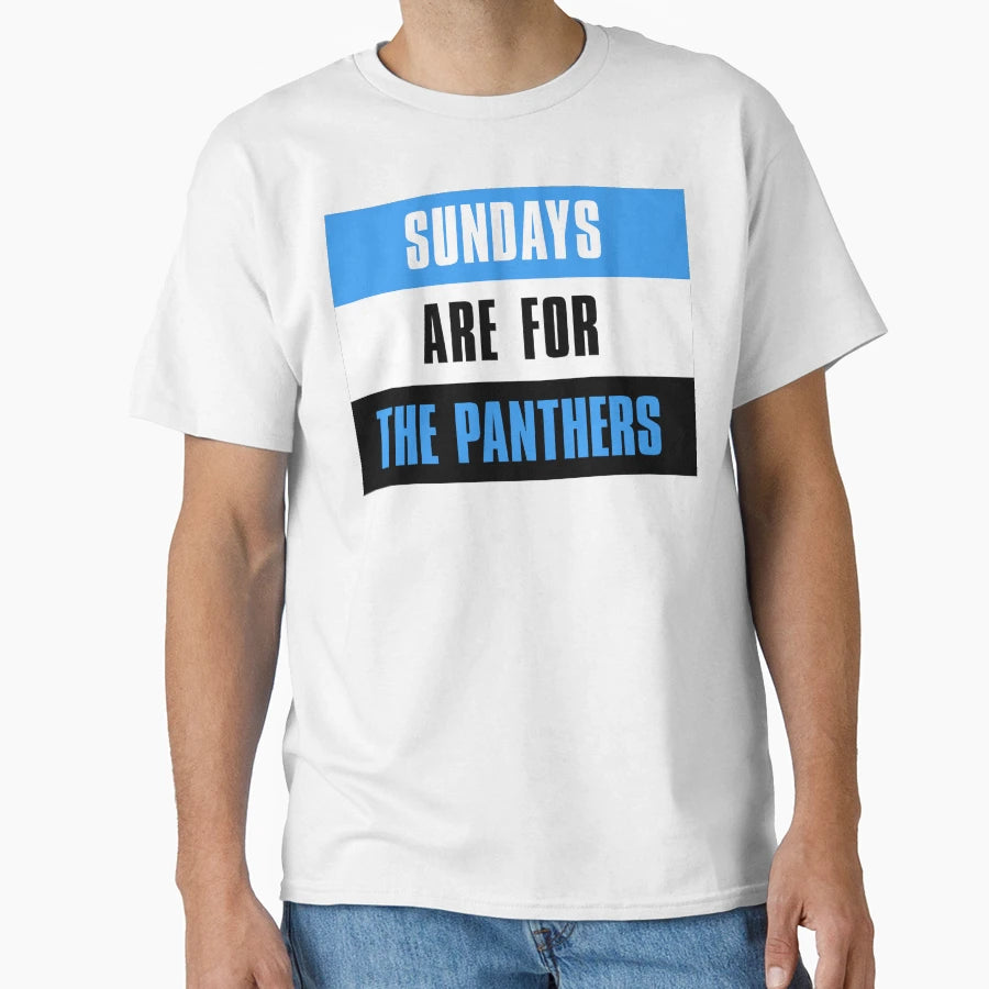 Sundays Are Panthers Carolina Panthers T-Shirt - Unique Graphic for Adults - T-Shirt, Sweatshirt, Hoodie