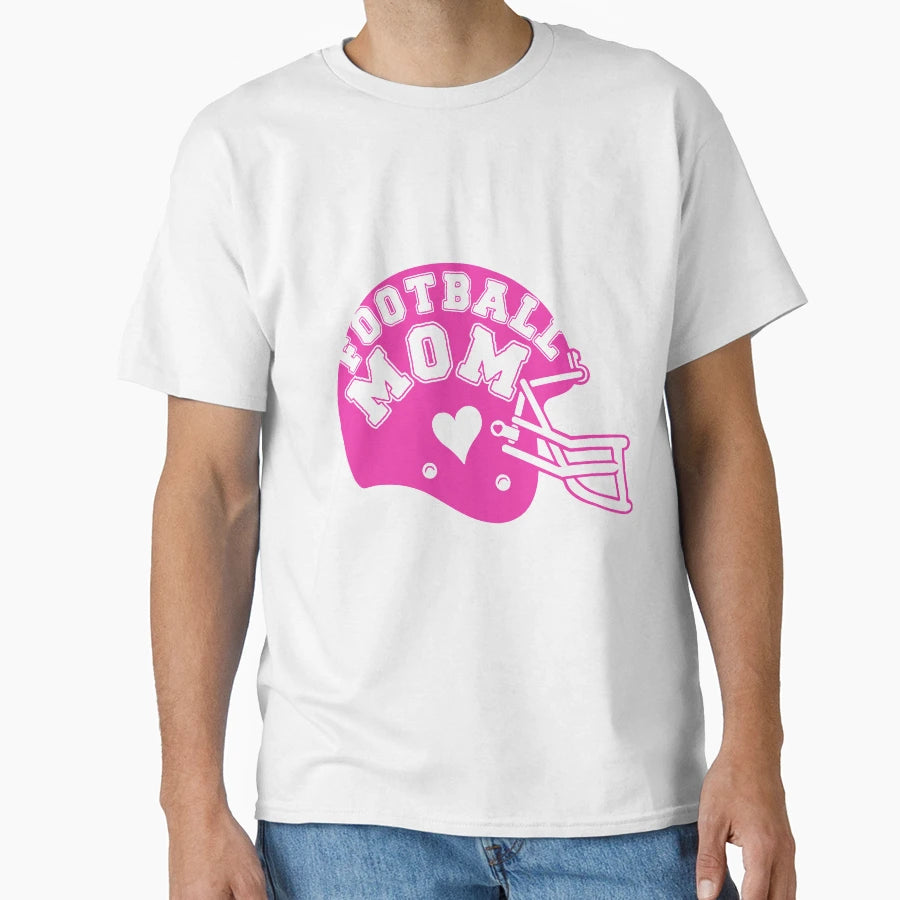 Football Mom Helmet T-Shirt - Custom Art Print Unisex - T-Shirt, Sweatshirt, Hoodie