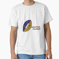 American Football Ball Text T-Shirt - Graphic Print Unisex - T-Shirt, Sweatshirt, Hoodie