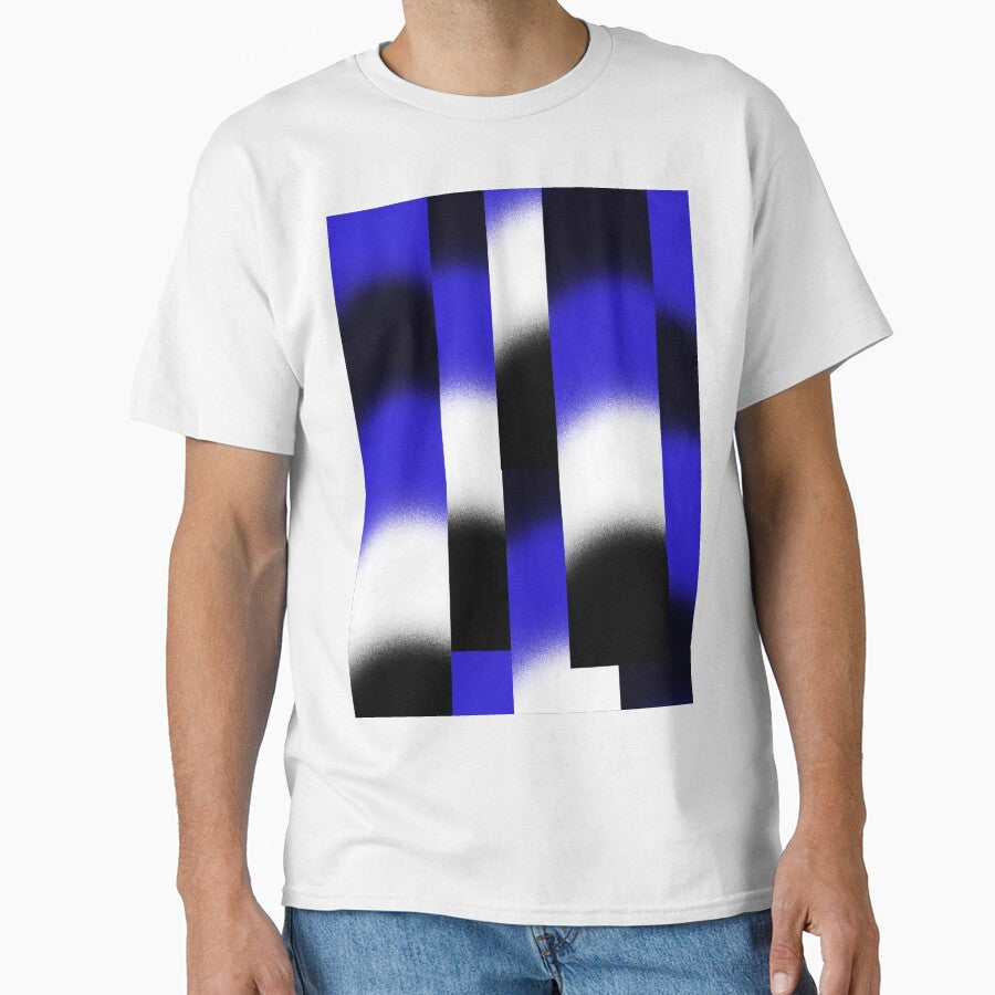 Blue Black and White Unique Hypnotic Geographic - Adult & Kids T-Shirts, Sweatshirts & Hoodies apparel design preview 1