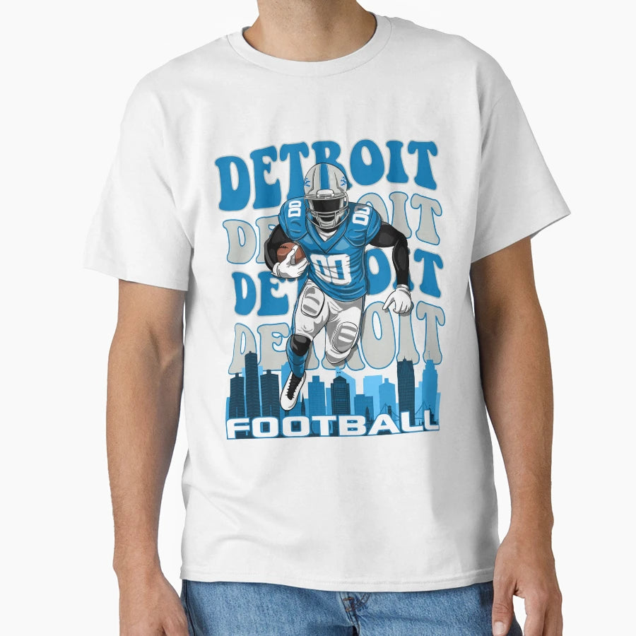 Detroit Grit Football Collection I T-Shirt - Trendy Graphic Men Women - T-Shirt, Sweatshirt, Hoodie