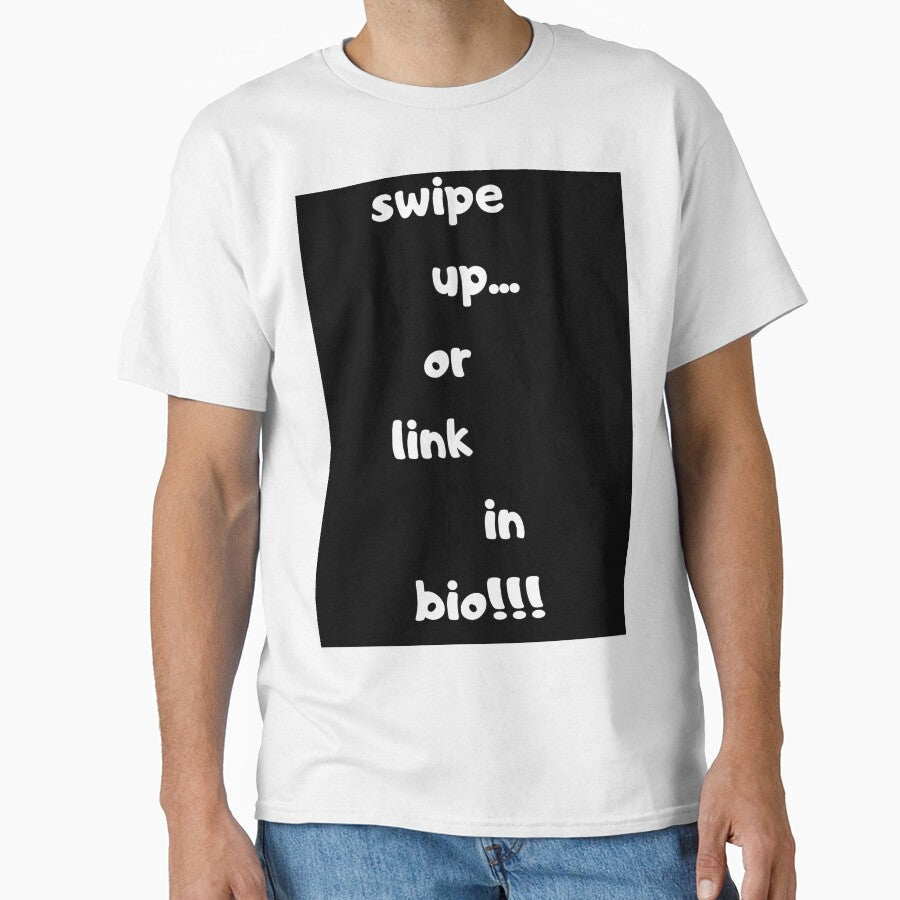 Swipe Up Or Link In Bio!!! for men and women by mehdi - Adult & Kids T-Shirts, Sweatshirts & Hoodies apparel design preview 1