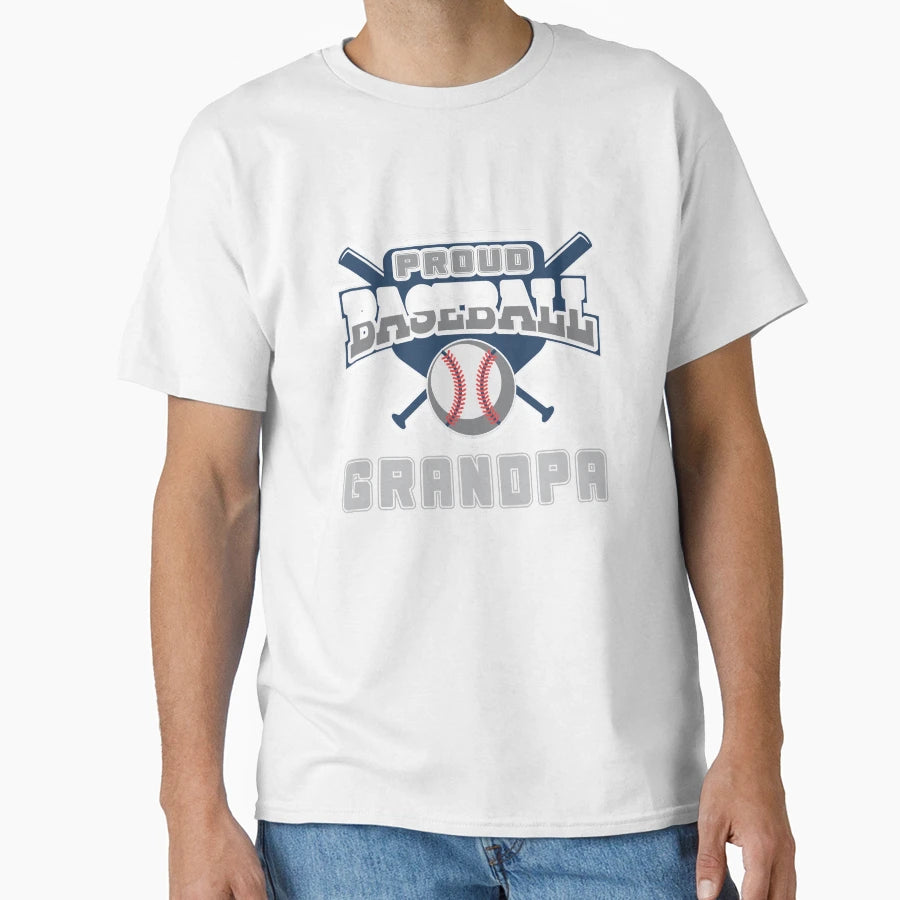 Proud Baseball Grandpa Summer T-Shirt - Fun Novelty Design Men Women - T-Shirt, Sweatshirt, Hoodie