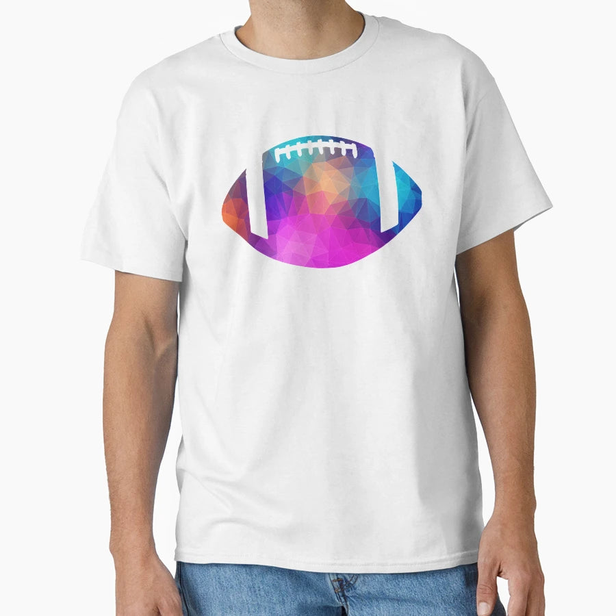 American Football Colorful Art T-Shirt - Casual Everyday Wear Men Women - T-Shirt, Sweatshirt, Hoodie