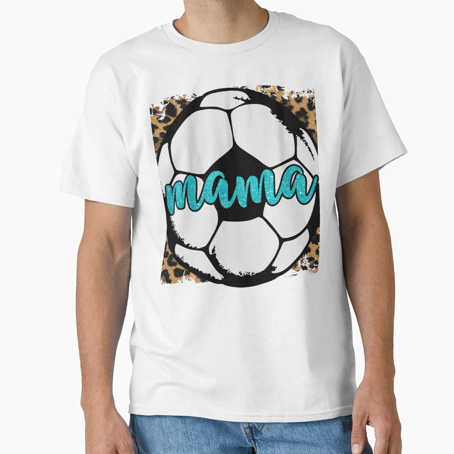 Mama Soccer Gift T-Shirt - Custom Art Print Unisex - T-Shirt, Sweatshirt, Hoodie