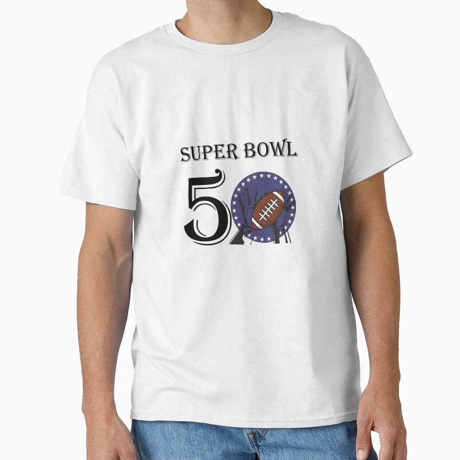 Super Bowl 50 T-Shirt - Minimalist Print Men Women - T-Shirt, Sweatshirt, Hoodie