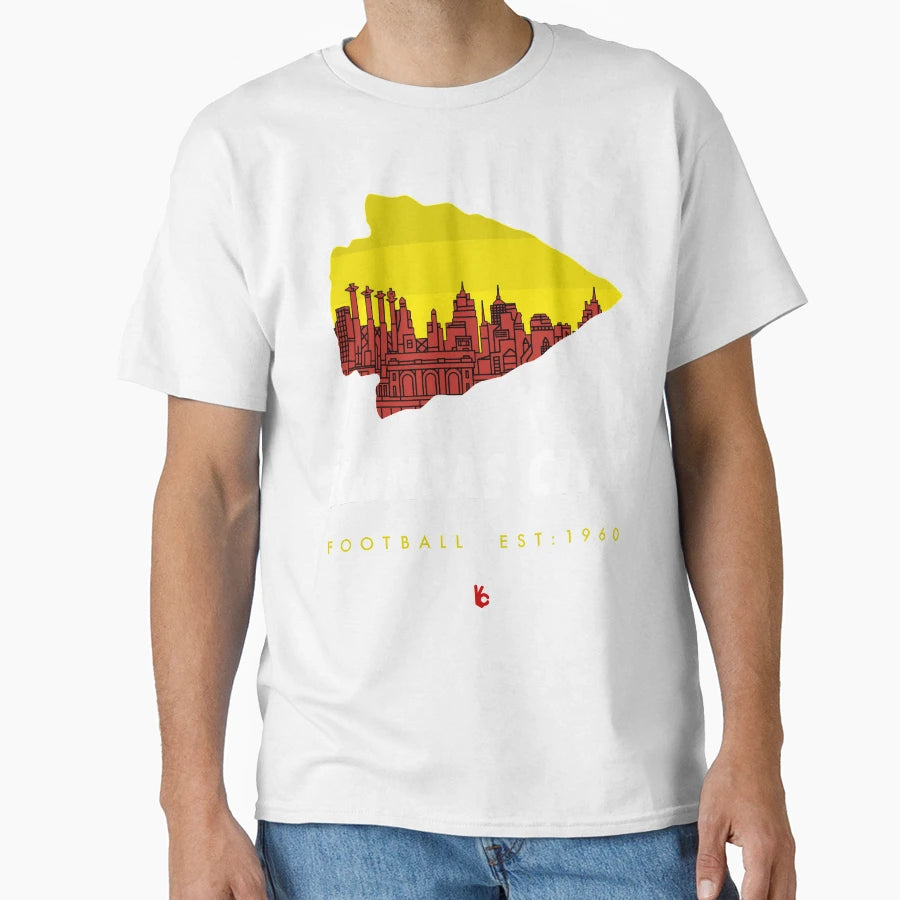 Kansas City Football Fan T-Shirt - Aesthetic Graphic for Adults - T-Shirt, Sweatshirt, Hoodie