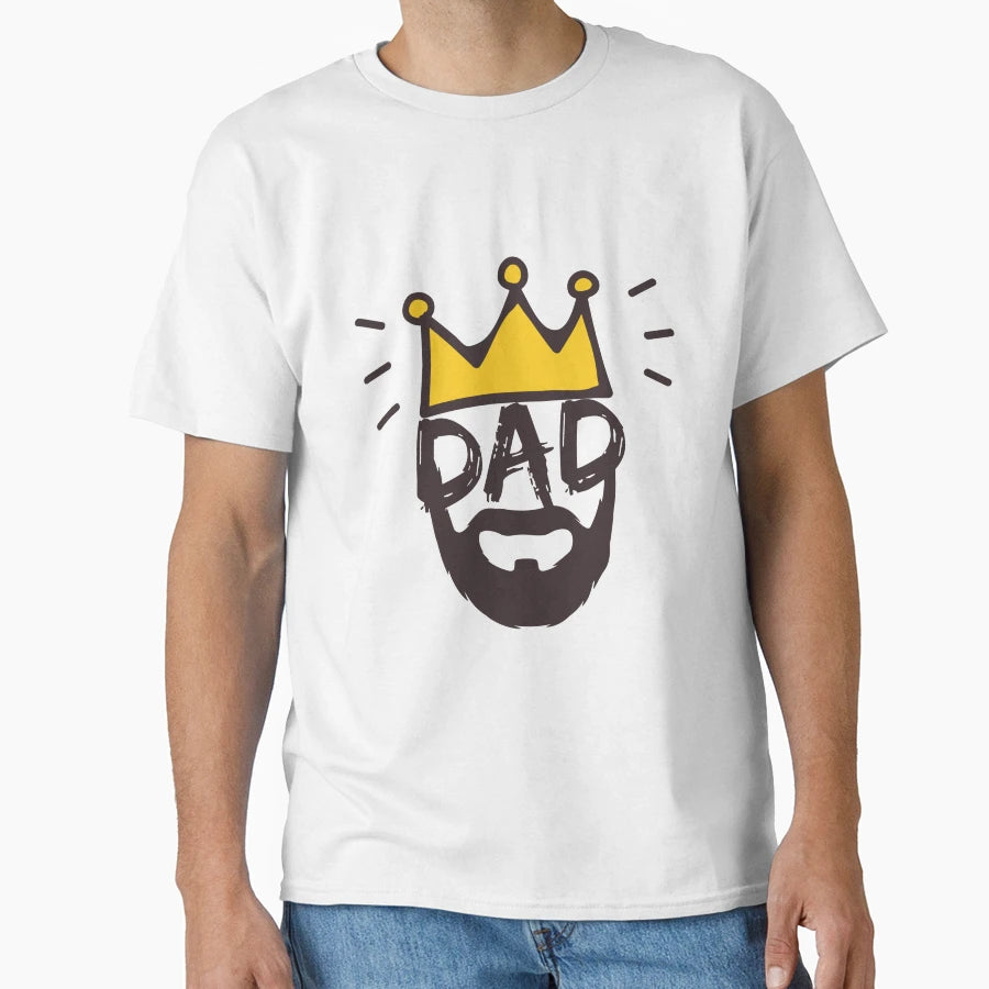 Happy Fathers Day Funny Daddy King T-Shirt - Aesthetic Graphic for Adults - T-Shirt, Sweatshirt, Hoodie
