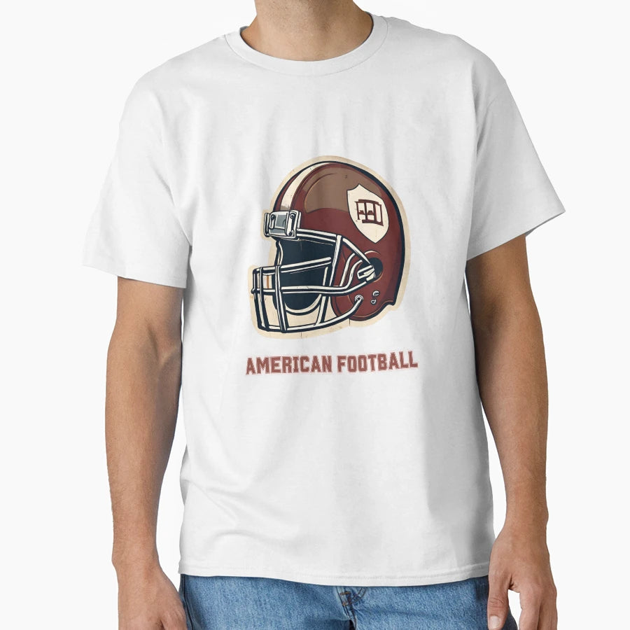 American Football Illustration T-Shirt - Casual Everyday Wear Unisex - T-Shirt, Sweatshirt, Hoodie