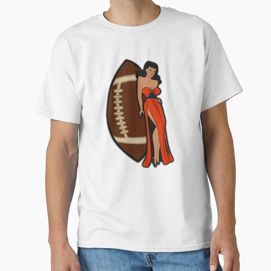 Chicago Football Babe T-Shirt - Casual Everyday Wear Unisex - T-Shirt, Sweatshirt, Hoodie
