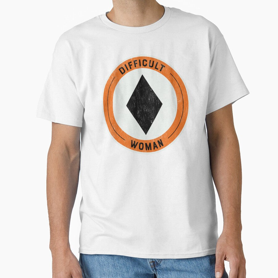 Difficult Woman Black Diamond Skier by Design Sparkes - Adult & Kids T-Shirts, Sweatshirts & Hoodies apparel design preview 1