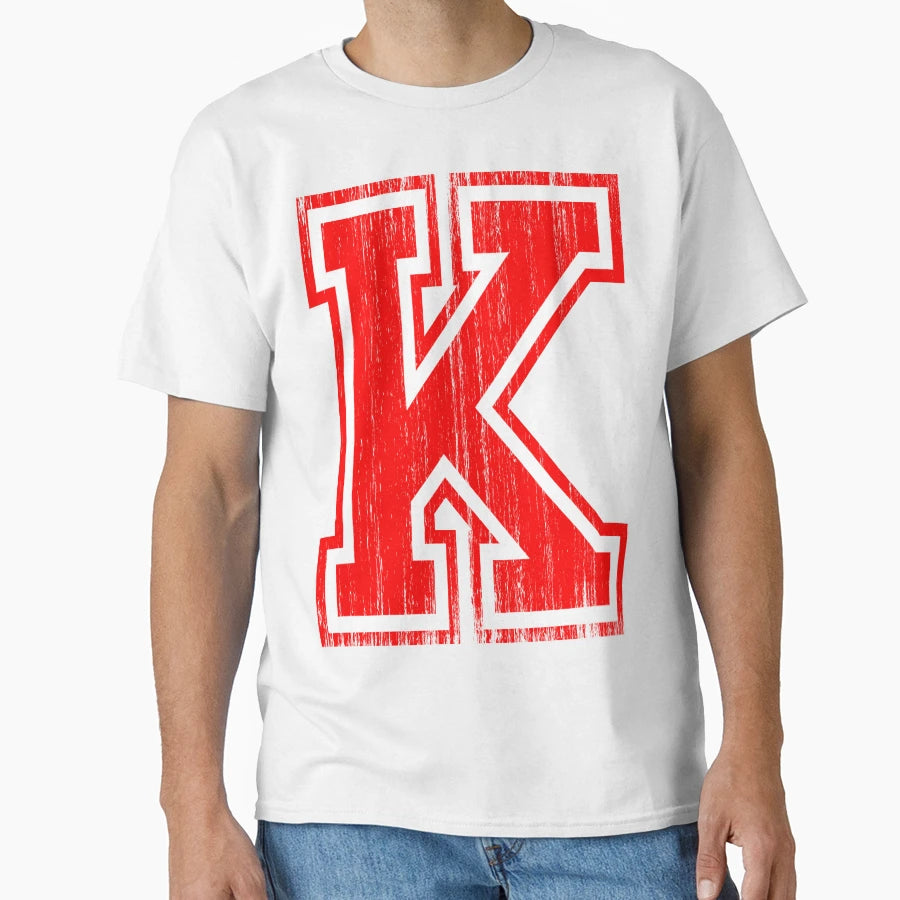 Big Red Letter K T-Shirt - Novelty Apparel Unisex - T-Shirt, Sweatshirt, Hoodie
