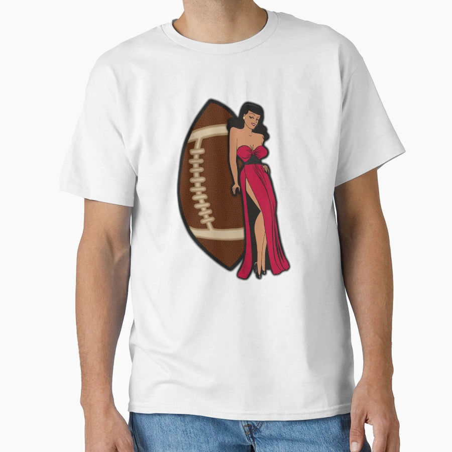 Atlanta Football Babe T-Shirt - Unique Graphic Unisex - T-Shirt, Sweatshirt, Hoodie