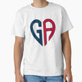 Georgia State Abbreviation T-Shirt - Casual Everyday Wear Men Women - T-Shirt, Sweatshirt, Hoodie