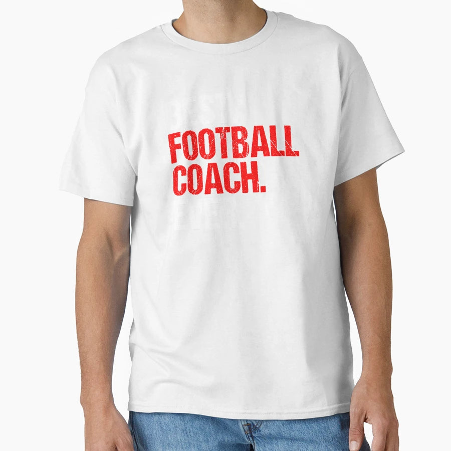 Best Football Coach Ball Sports Gift T-Shirt - Minimalist Print Unisex - T-Shirt, Sweatshirt, Hoodie