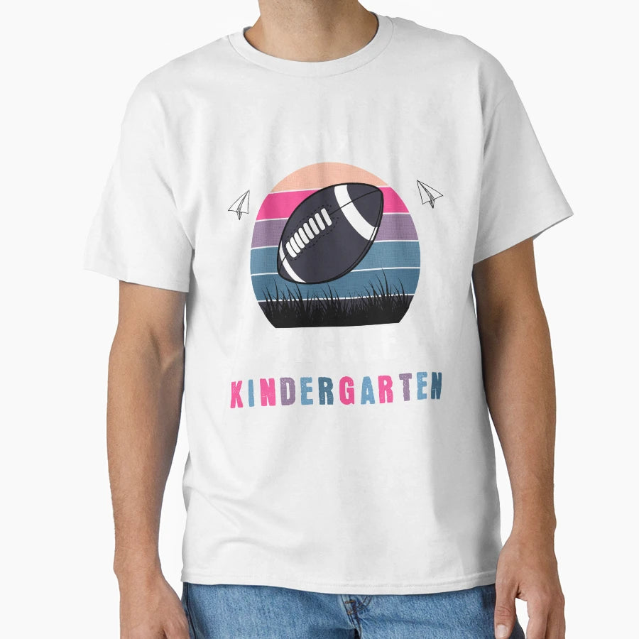Ready To Tackle Kindergarten Football T-Shirt - Custom Art Print Unisex - T-Shirt, Sweatshirt, Hoodie