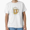Monogram Z Frothy Cold Glass Beer T-Shirt - Graphic Print for Adults - T-Shirt, Sweatshirt, Hoodie