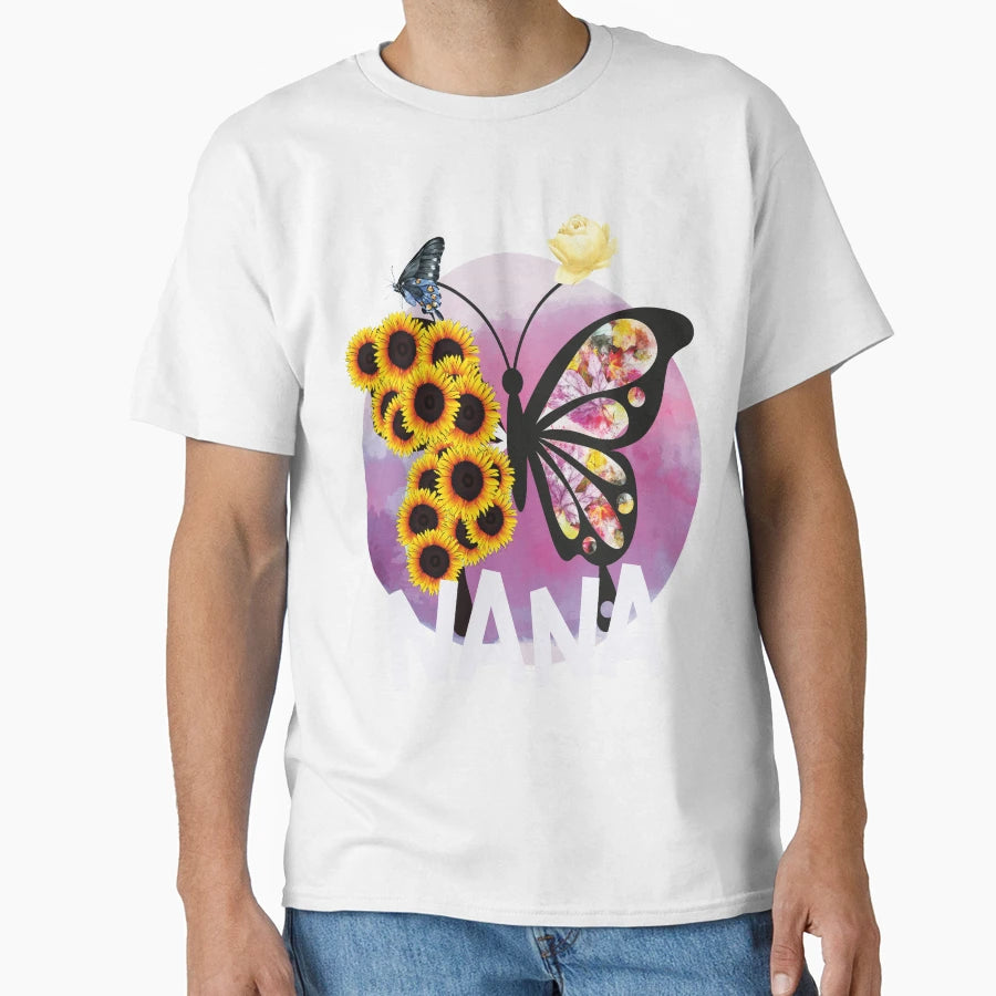 Faty Loves Being Called Nana Sunflower T-Shirt - Fun Novelty Design Unisex - T-Shirt, Sweatshirt, Hoodie