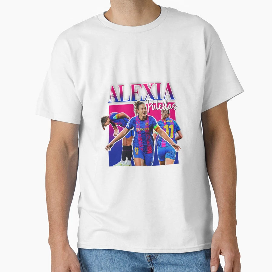 Alexia Putellas Homage 90S Barcelona T-Shirt - Trendy Graphic Men Women - T-Shirt, Sweatshirt, Hoodie