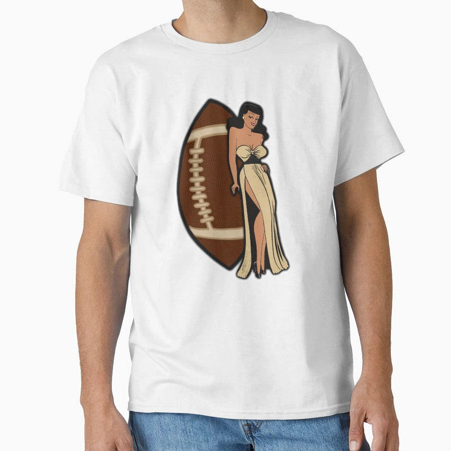 New Orleans Football Babe T-Shirt - Unique Graphic for Adults - T-Shirt, Sweatshirt, Hoodie
