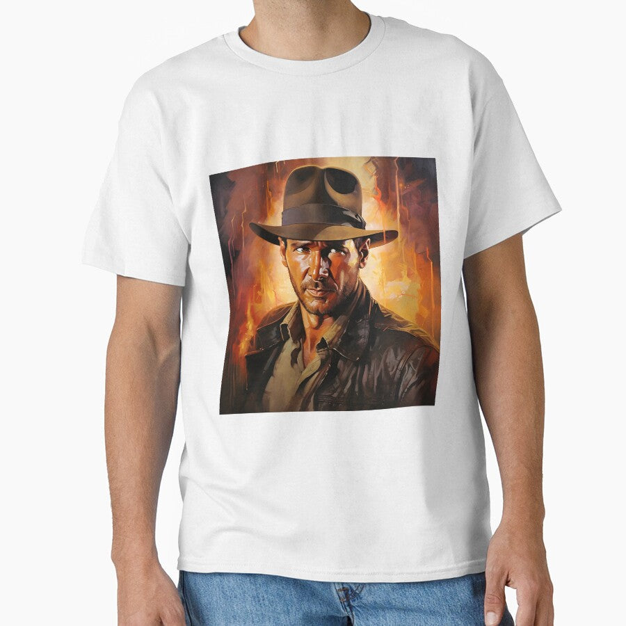Indiana Jones Artwork by Saxon Designs - Adult & Kids T-Shirts, Sweatshirts & Hoodies apparel design preview 1