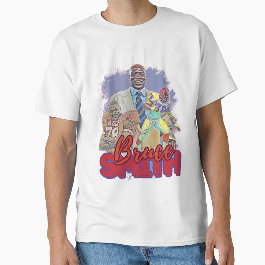 Bruce Smith Fan Art T-Shirt - Fun Novelty Design Men Women - T-Shirt, Sweatshirt, Hoodie