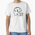 University Miami Florida Football Helmet T-Shirt - Graphic Print Unisex - T-Shirt, Sweatshirt, Hoodie