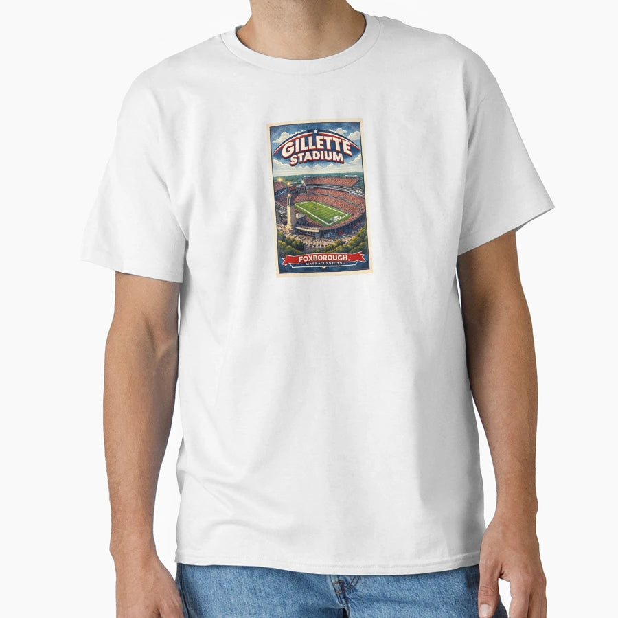 Gillitte Stadium T-Shirt - Graphic Print for Adults - T-Shirt, Sweatshirt, Hoodie