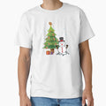 American Football Tree Holiday Gift T-Shirt - Trendy Graphic for Adults - T-Shirt, Sweatshirt, Hoodie