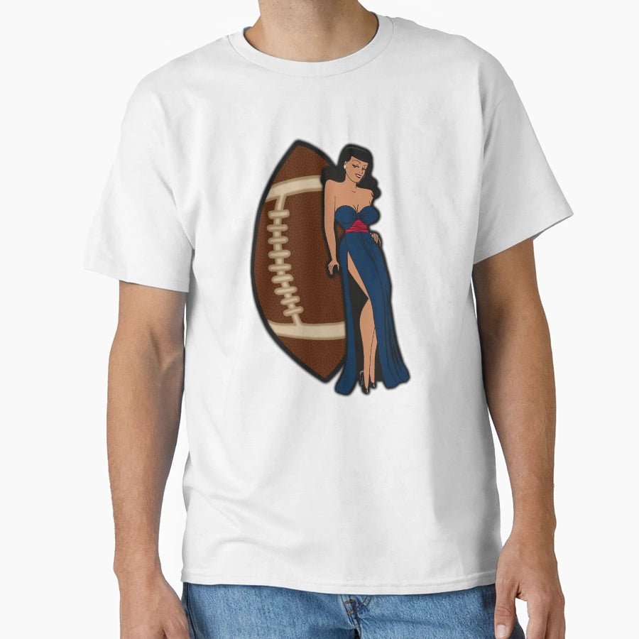 New England Football Babe T-Shirt - Streetwear Style for Adults - T-Shirt, Sweatshirt, Hoodie