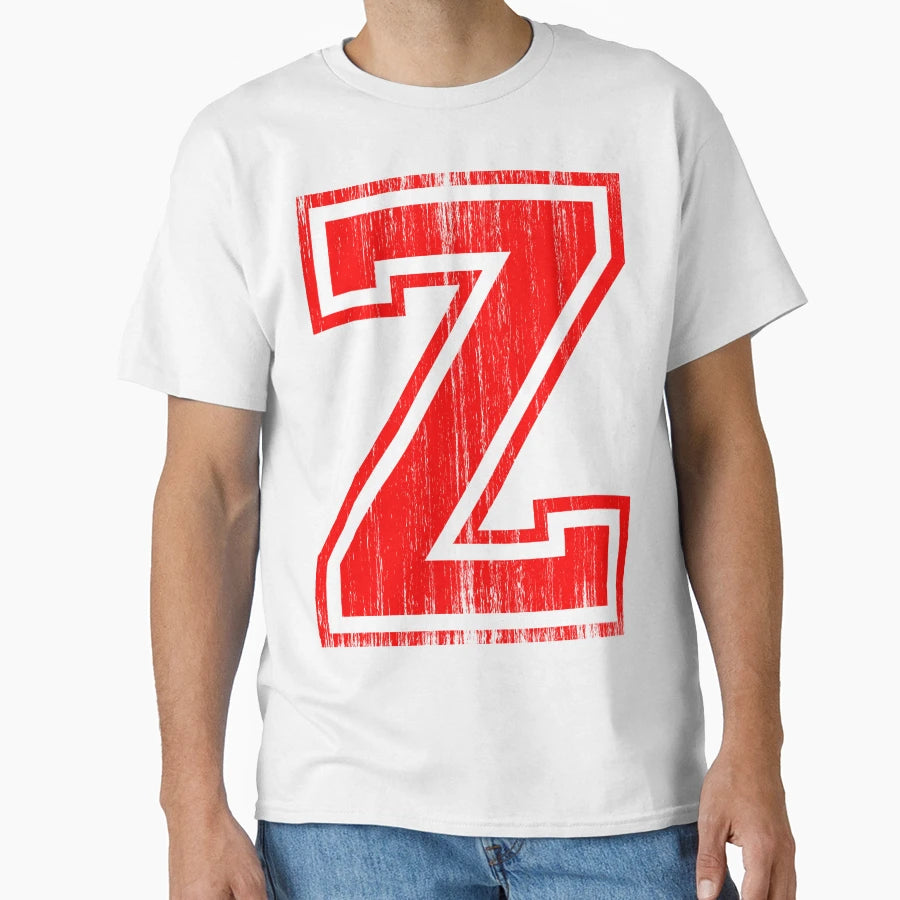 Big Red Letter Z T-Shirt - Novelty Apparel Unisex - T-Shirt, Sweatshirt, Hoodie