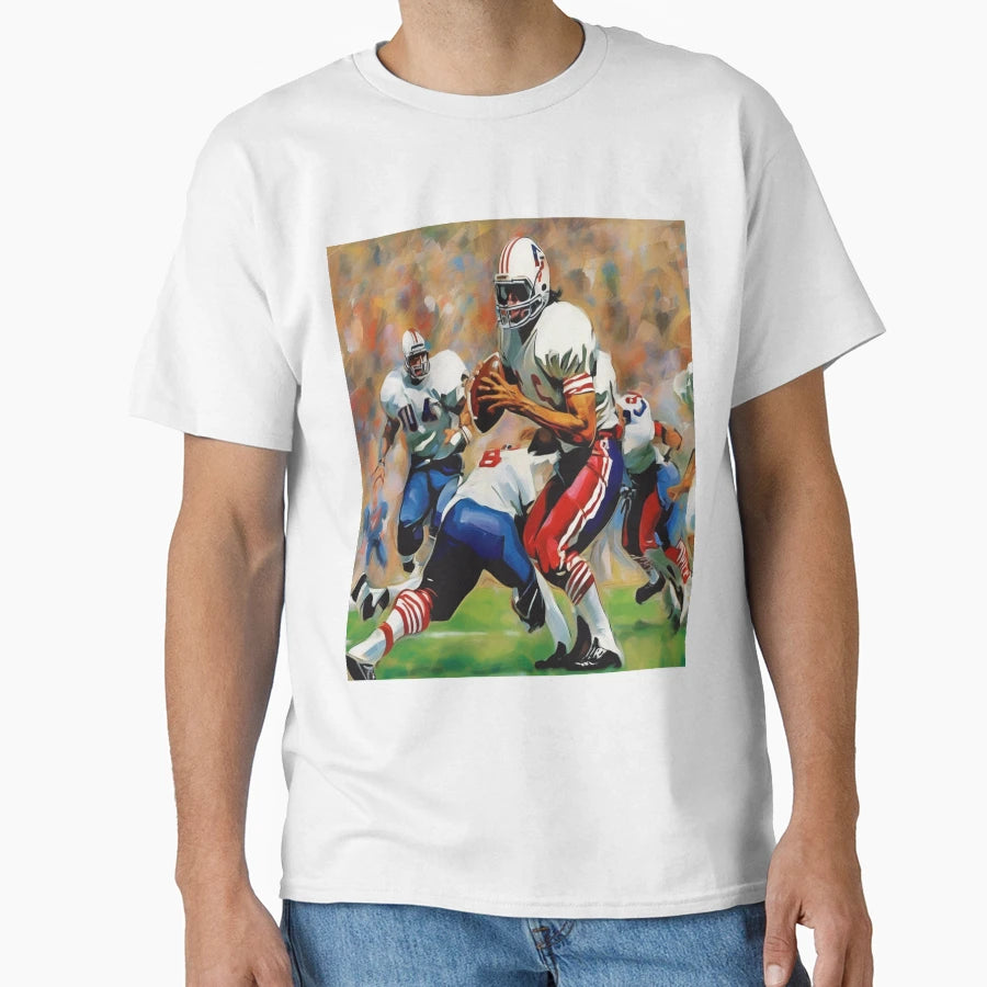 Field Impact American Football Action T-Shirt - Fun Novelty Design Unisex - T-Shirt, Sweatshirt, Hoodie